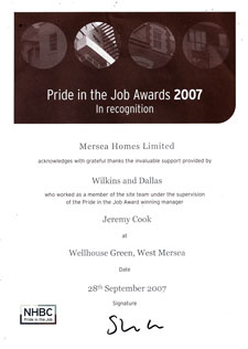 Pride in the job awards 2007